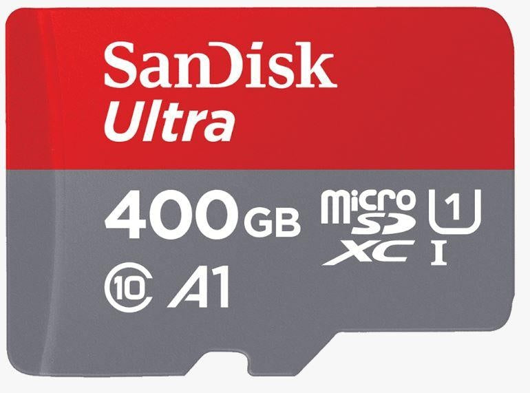 SANDISK 400GB Ultra microSD SDHC SDXC UHS-I Memory Card 100MB/s Full HD Class 10 Speed Google Play Store App for Android Smartphone Tablet SANDISK