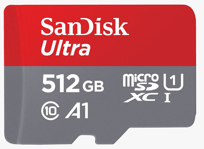 SANDISK 512GB Ultra microSD SDHC SDXC UHS-I Memory Card 100MB/s Full HD Class 10 Speed Google Play Store App for Android Smartphone Tablet SANDISK