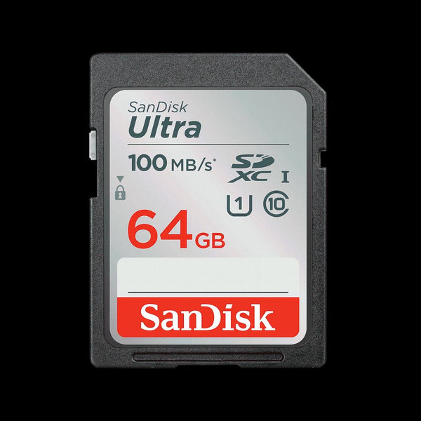 SANDISK 64GB Ultra SDHC SDXC UHS-I Memory Card 100MB/s Full HD Class 10 Speed Shock Proof Temperature Proof Water Proof X-ray Proof Digital Camera SANDISK