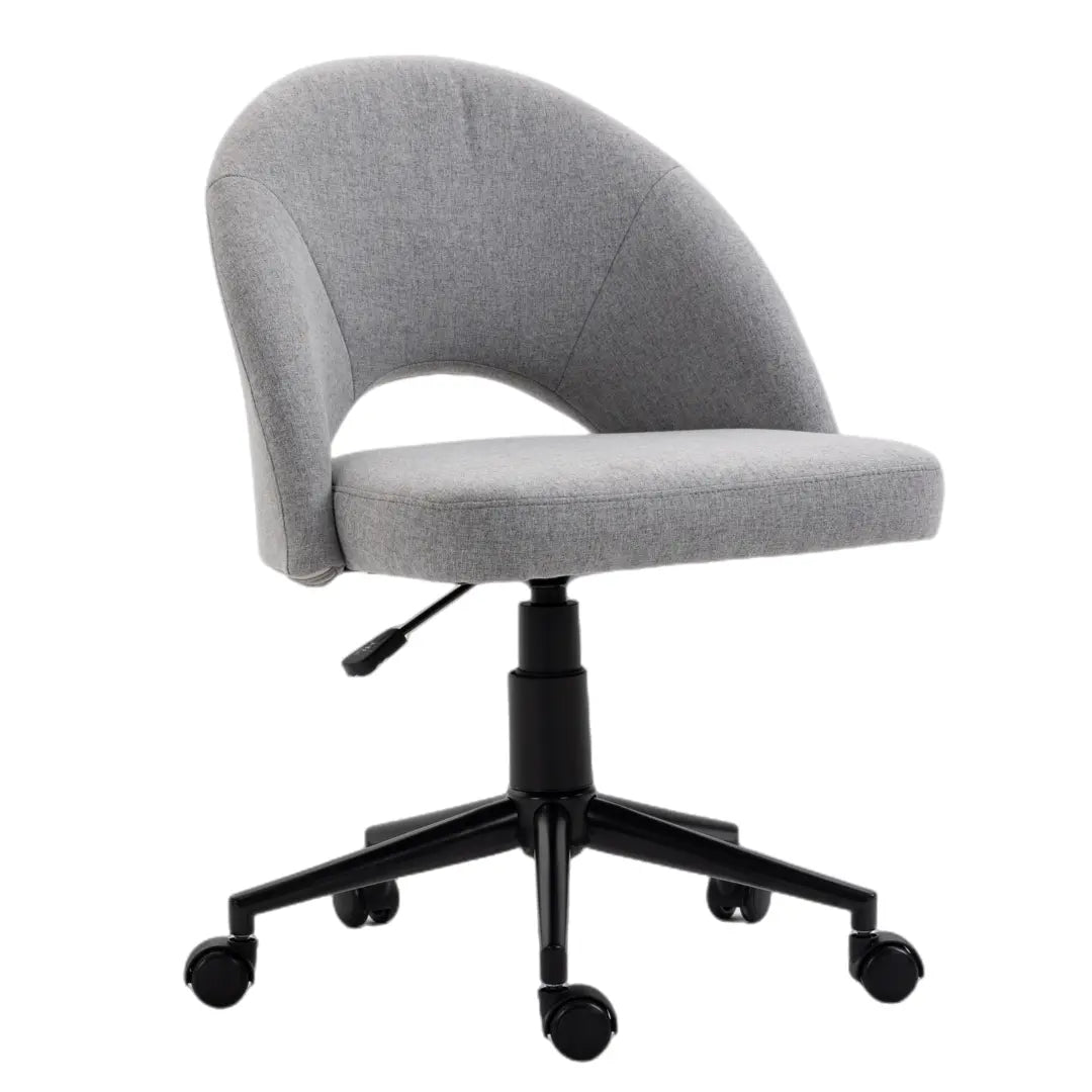 Fabric Office Chair Computer Upholstered Swivel Home Desk Chair  Grey Deals499