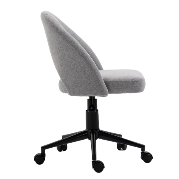 Fabric Office Chair Computer Upholstered Swivel Home Desk Chair  Grey Deals499