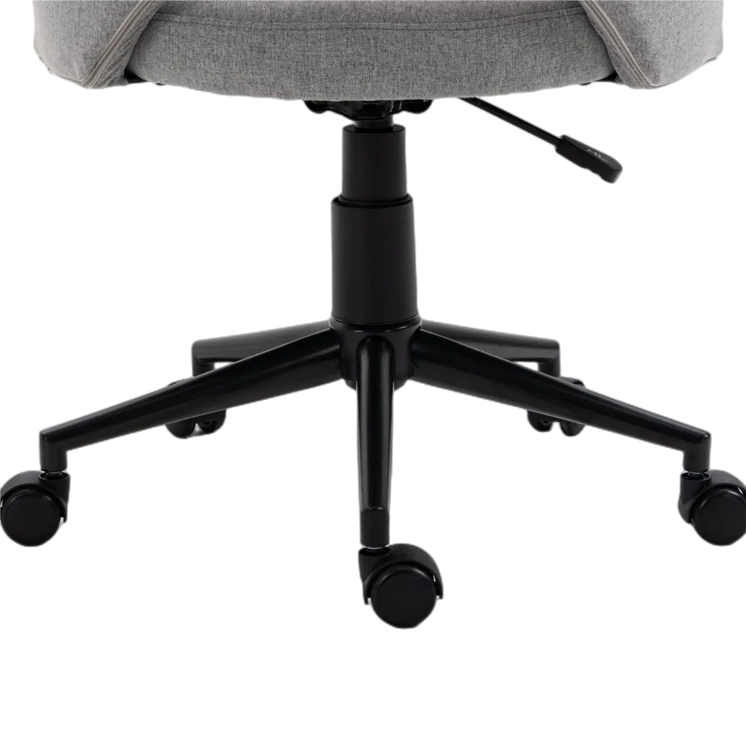Fabric Office Chair Computer Upholstered Swivel Home Desk Chair  Grey Deals499