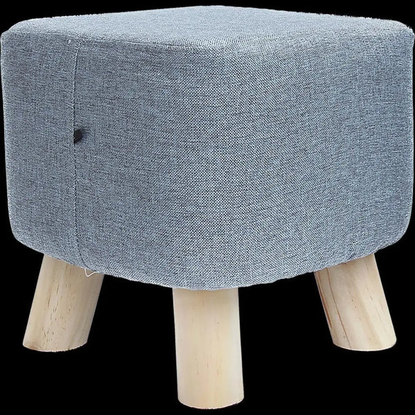 Fabric Ottoman Foot Stool Rest Pouffe Footstool Wood Storage Padded Seat Deals499