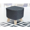 Fabric Ottoman Foot Stool Rest Pouffe Footstool Wood Storage Padded Seat Deals499