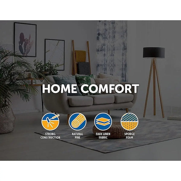 Fabric Ottoman Foot Stool Rest Pouffe Footstool Wood Storage Padded Seat Deals499