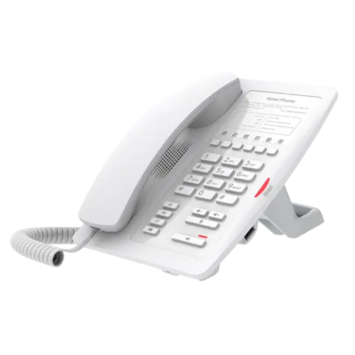 Fanvil H3 Hotel IP Phone - No Display, 1 Line, 6 x Programmable Buttons, Dual 10/100 NIC  - White FANVIL