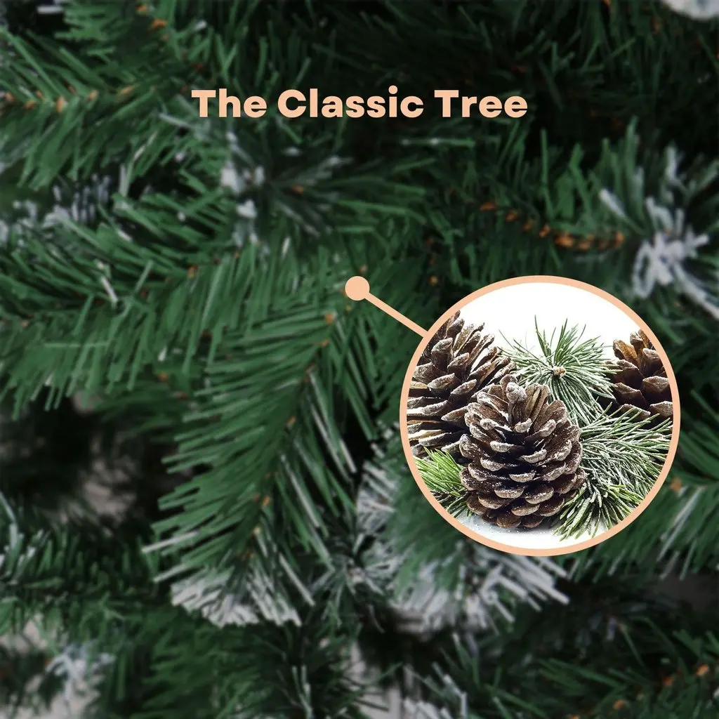 Festiss 2.4m Christmas Tree With White Snow FS-TREE-01 Deals499