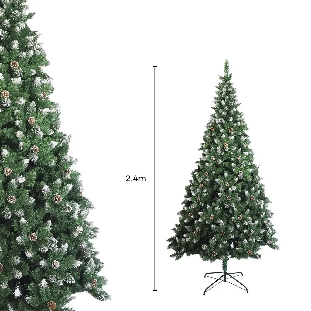 Festiss 2.4m Christmas Tree With White Snow FS-TREE-01 Deals499