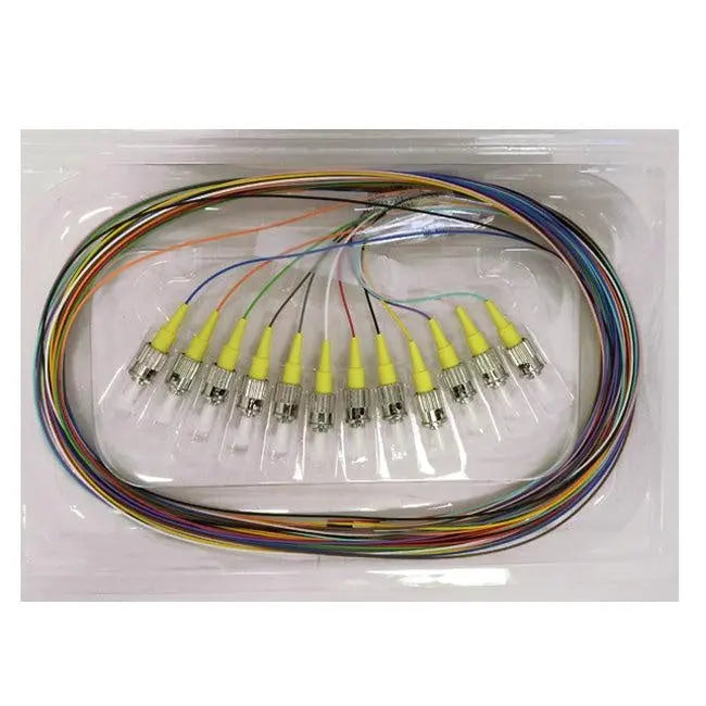 Fibre Pigtail ST OS1 / OS2 Singlemode 2m - 12 Pack Rainbow Deals499