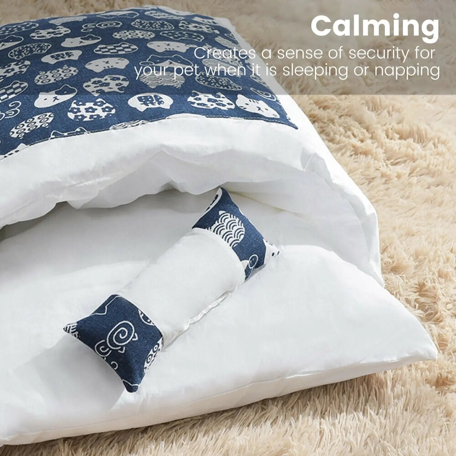 Floofi Pet Sleeping Bag (L size Fortune Cat) FI-PB-102-KT from Deals499 at Deals499