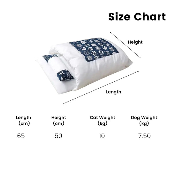Floofi Pet Sleeping Bag (L size Fortune Cat) FI-PB-102-KT from Deals499 at Deals499
