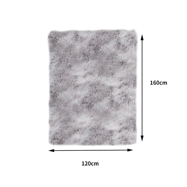 Floor Rug Shaggy Rugs Soft Large Carpet Area Tie-dyed Mystic 120x160cm Deals499