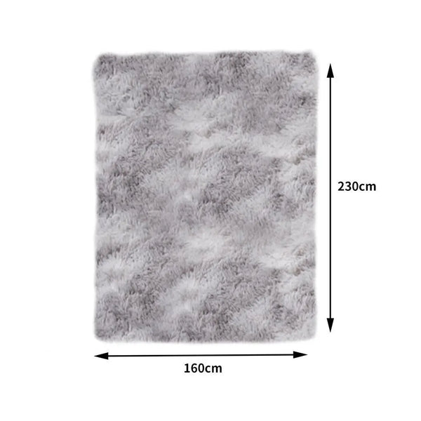 Floor Rug Shaggy Rugs Soft Large Carpet Area Tie-dyed Mystic 160x230cm Deals499