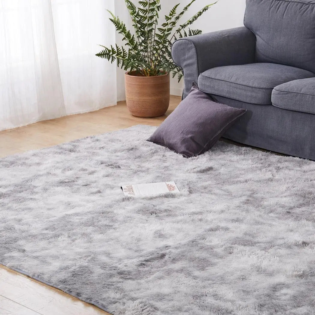 Floor Rug Shaggy Rugs Soft Large Carpet Area Tie-dyed Mystic 200x300cm Deals499