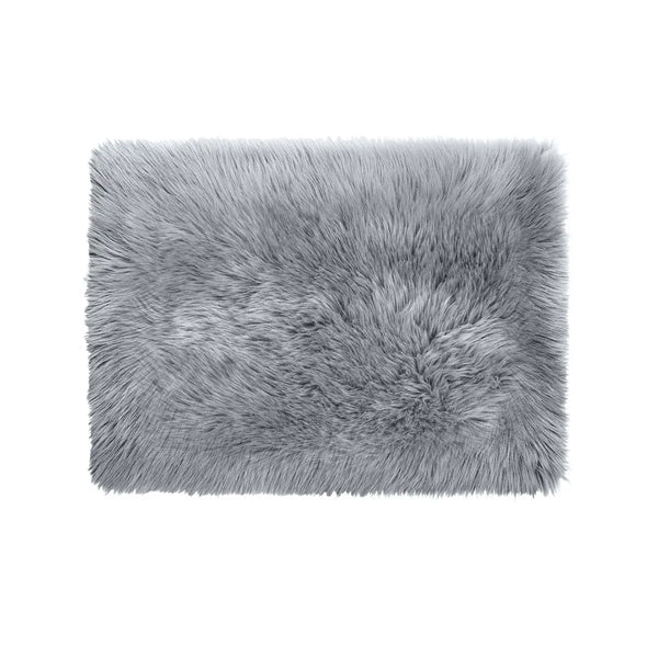 Floor Rugs Sheepskin Shaggy Rug Area Carpet Bedroom Living Room Mat 60X120 Grey Deals499