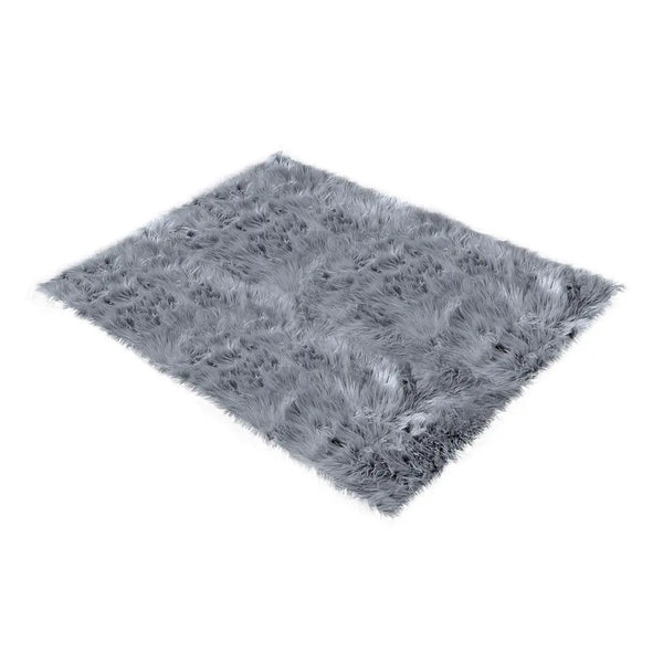 Floor Rugs Sheepskin Shaggy Rug Carpet Bedroom Living Room Mat 80X150 Dark Grey Deals499
