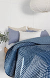 Floral Cotton Quilt Throw Bedspread Block Print Quilt Indian Quilt Comforter Duvet Cover Quilt Gift - Indigo patchwork from Deals499 at Deals499