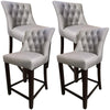 Florence  4pc High Fabric Dining Chair Bar Stool French Provincial Solid Timber Deals499