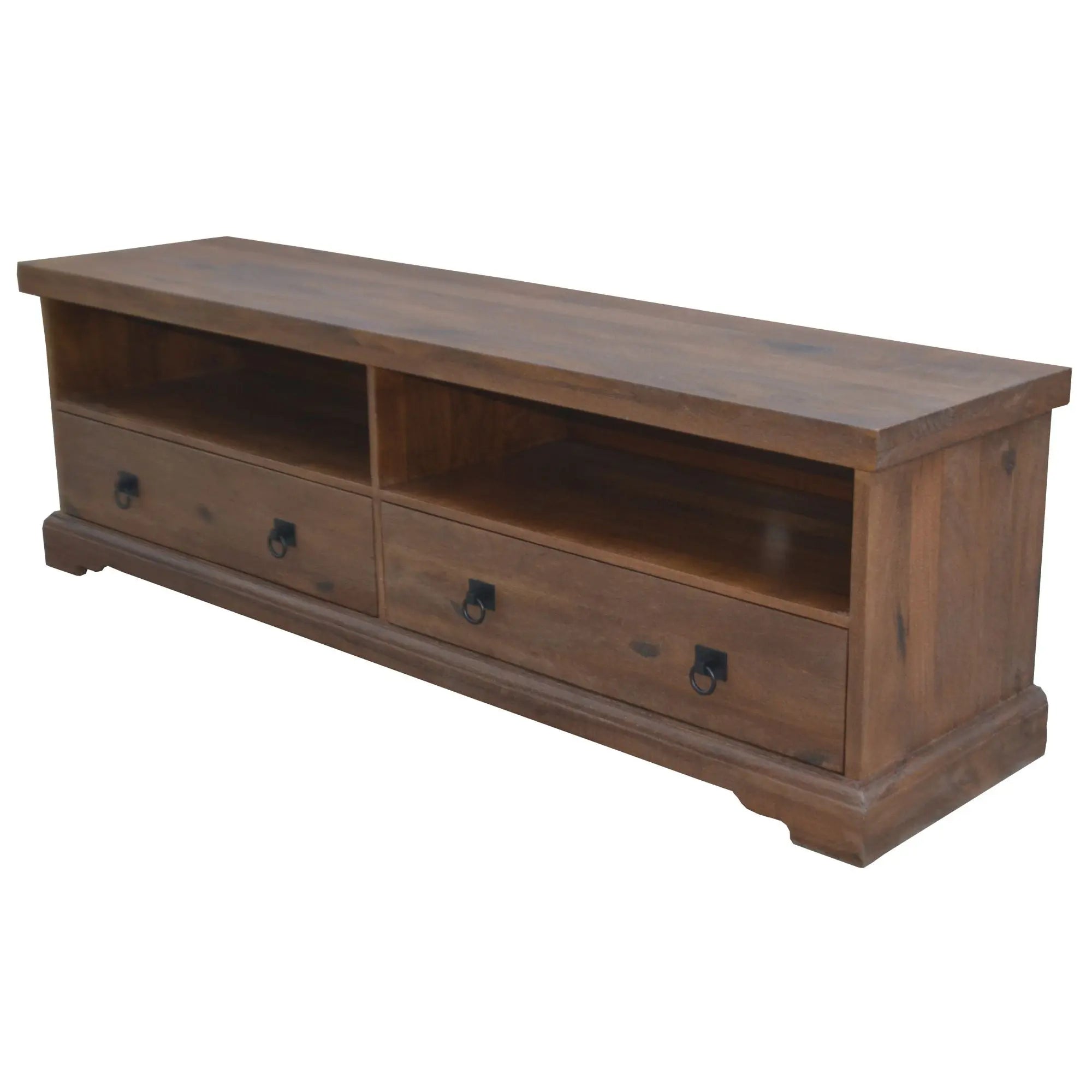 Florence  ETU Entertainment TV Unit 180cm 2 Drawer Solid Mango Timber Wood Deals499