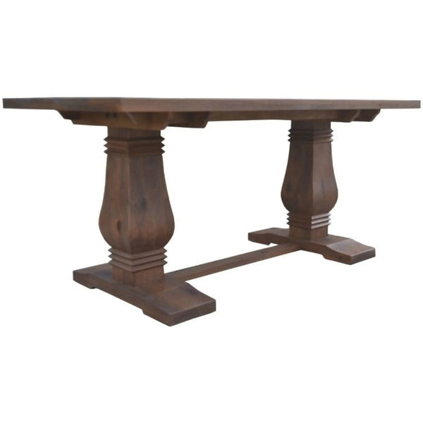 Florence  High Dining Table 200cm French Provincial Pedestal Solid Timber Wood Deals499