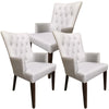 Florence  Set of 3 Carver Fabric Dining Chair French Provincial Solid Timber Deals499
