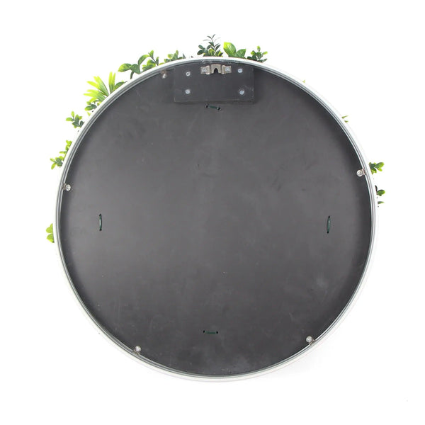 Flowering White Artificial Green Wall Disc UV Resistant 100cm (White Frame) Deals499