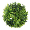Flowering White Artificial Green Wall Disc UV Resistant 75cm (White Frame) Deals499