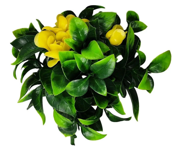 Flowering Yellow Rose Stem UV Resistant 30cm Deals499