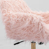 Fluffy Office Chair Faux Fur Modern Swivel Desk Chair for Women And Girls-Pink Deals499