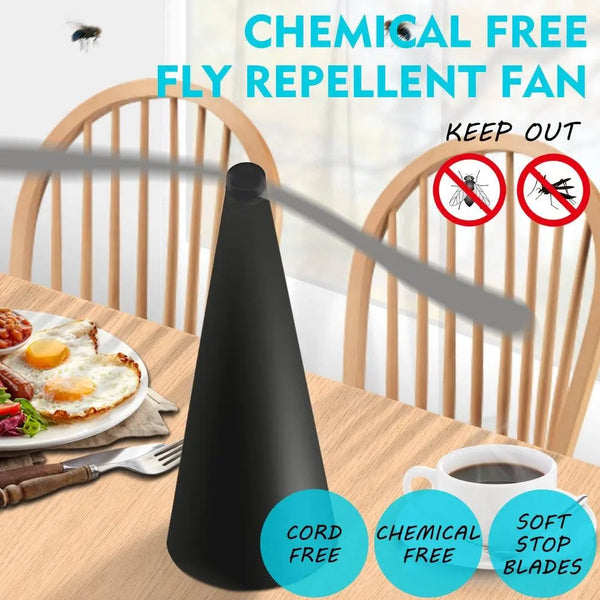 Fly Free Entertaining Chemical Free Fly Repellent Fly Fan Indoor Outdoor Home Deals499