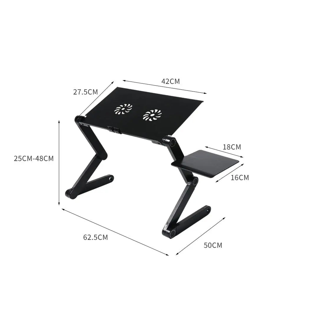 Foldable Laptop Desk Adjustable Stand Sofa Table Tray Mouse Board Portable Riser Deals499