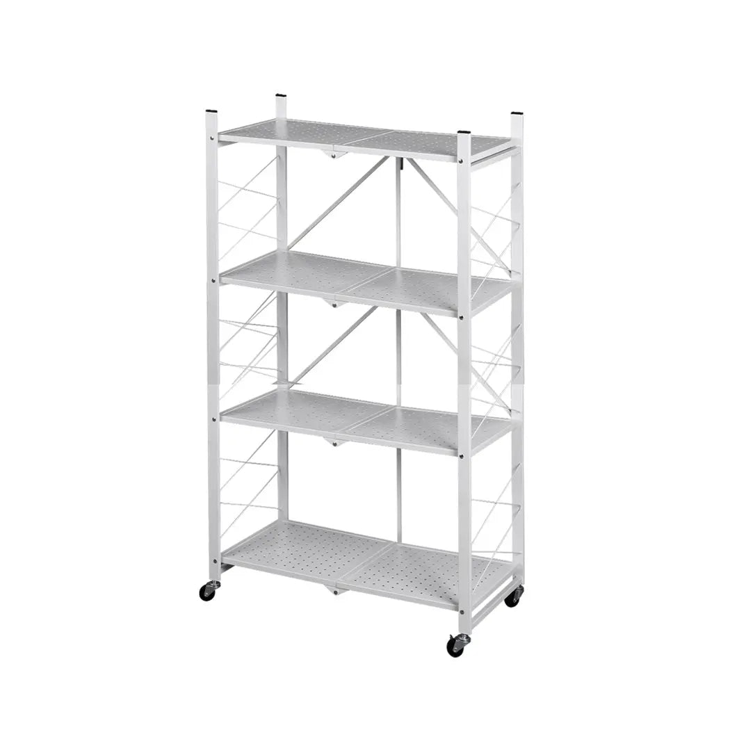 Foldable Shelf Display Storage Rack Bookshelf Bookcase Organiser Kitchen Bedroom Deals499