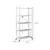 Foldable Storage Shelf Display Rack Bookshelf Bookcase Shelving Metal Organiser Deals499