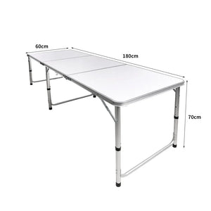 Folding Camping Table Aluminium Portable Picnic Outdoor Foldable Tables 180cm Deals499