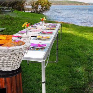 Folding Camping Table Aluminium Portable Picnic Outdoor Foldable Tables 180cm Deals499