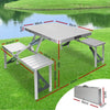 Folding Camping Table with Stools Set Portable Picnic Outdoor Garden BBQ Setting Deals499