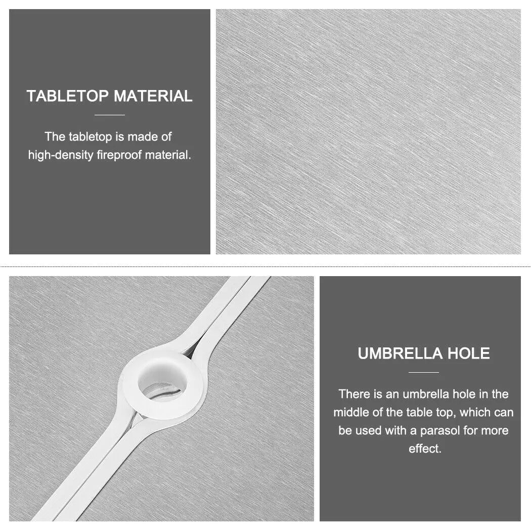 Folding Camping Table with Stools Set Portable Picnic Outdoor Garden BBQ Setting Deals499