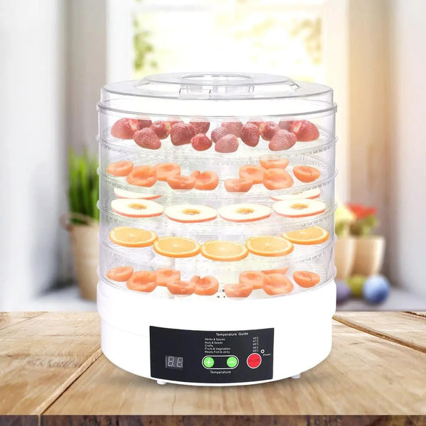 Food Dehydrators Fruit Vegetable Dryer Dehydrator Beef Jerky Preserve 5 Trays Deals499