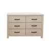 Foxglove Dresser 6 Chest of Drawers Solid Wood Tallboy Storage Cabinet - White Deals499