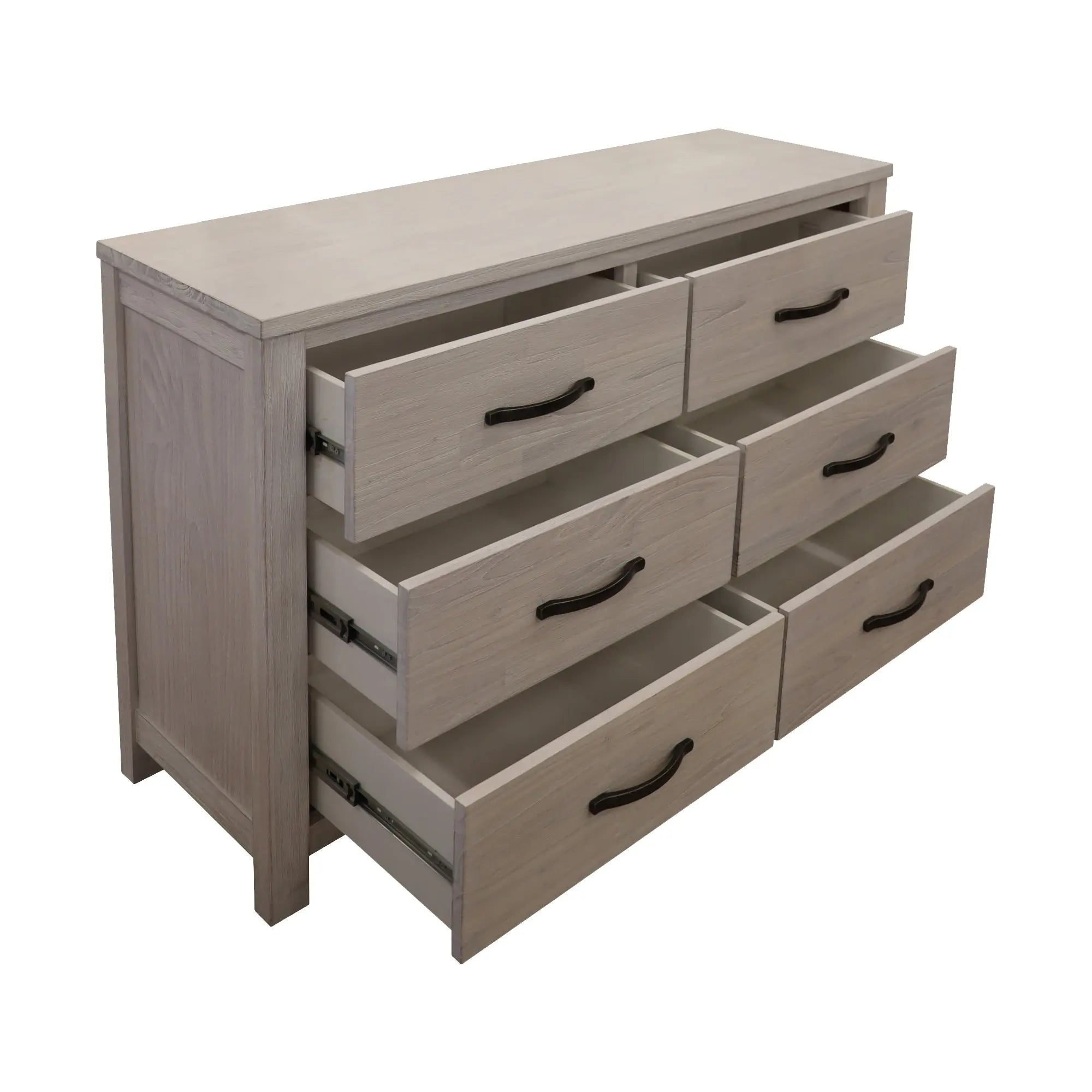 Foxglove Dresser 6 Chest of Drawers Solid Wood Tallboy Storage Cabinet - White Deals499