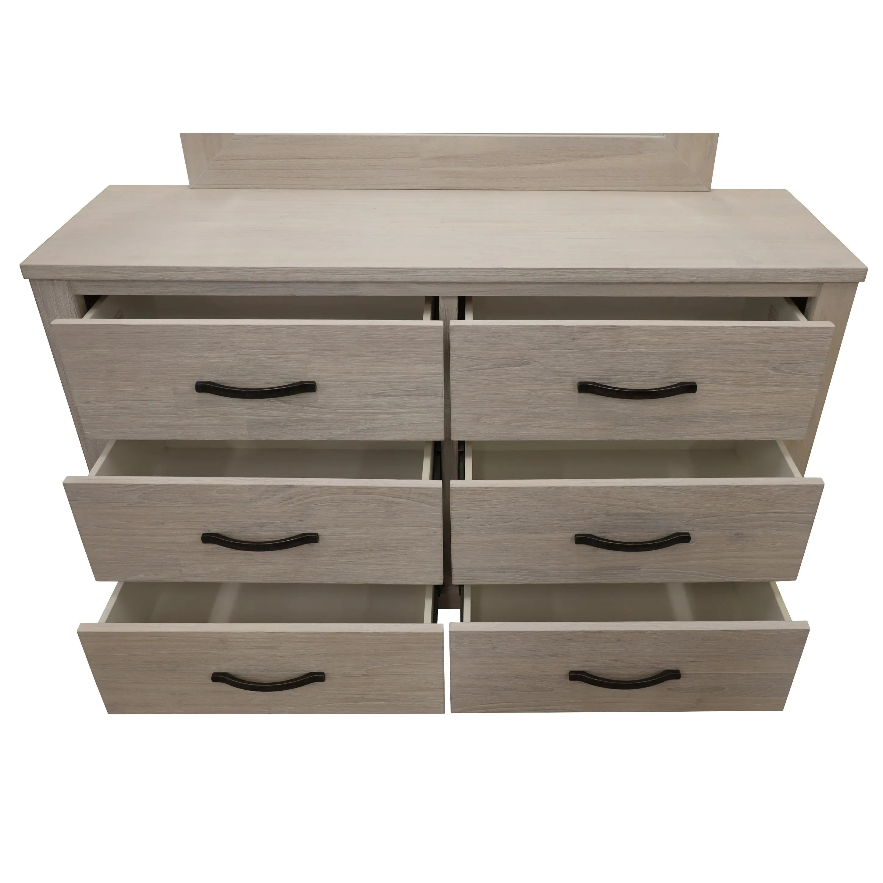 Foxglove Dresser 6 Chest of Drawers Solid Wood Tallboy Storage Cabinet - White Deals499