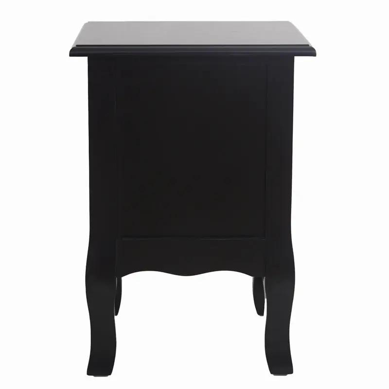 French Bedside Table Nightstand Black Set of 2 Deals499