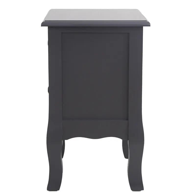 French Bedside Table Nightstand Grey Set of 2 Deals499