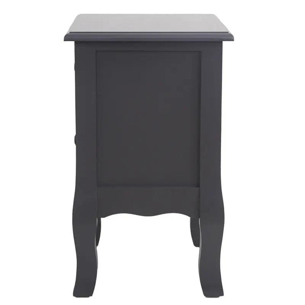 French Bedside Table Nightstand Grey Set of 2 Deals499