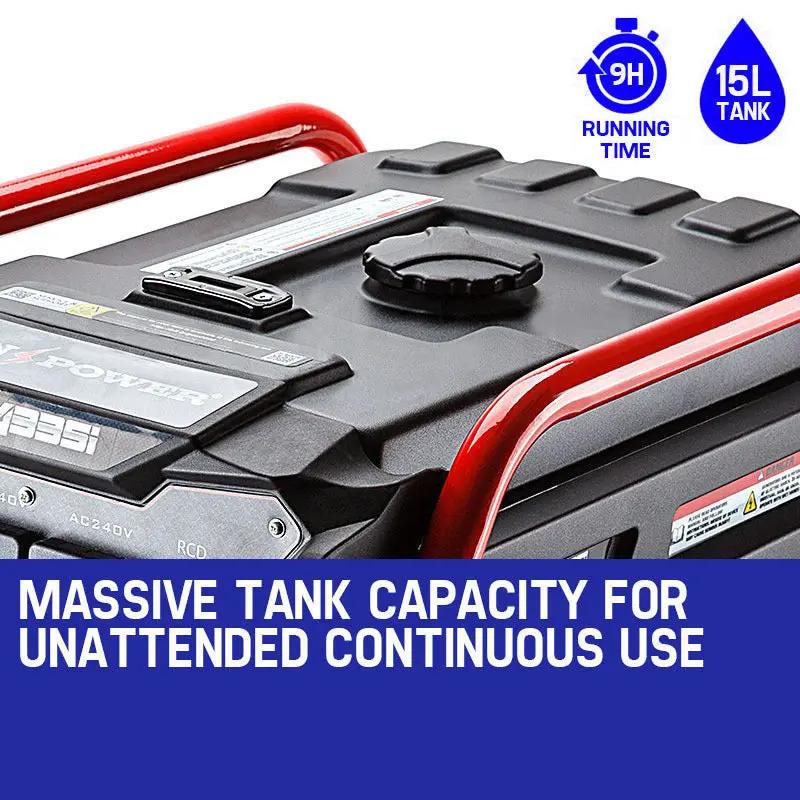 GENPOWER 4.2kW Peak 3kW Rated Generator Single-Phase Petrol - Site Portable Deals499