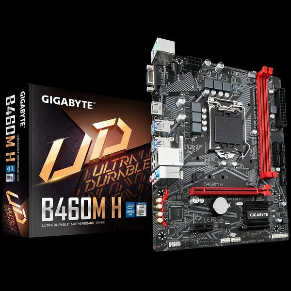 GIGABYTE B460 H Motherboard with GIGABYTE 8118 Gaming LAN, PCIe Gen3 x4 M.2, Anti-Sulfur Resistor, Smart Fan 5 GIGABYTE