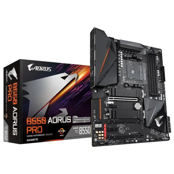 GIGABYTE B550 AORUS PRO AMD Ryzen ATX Motherboard 4xDDR46xSATA 2xM.2 HDMI LAN RAID 3xPCIEx16 2xPCIEx1 4xUSB3.2 1xUSB-C (LS) GIGABYTE