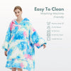 GOMINIMO Hoodie Blanket Adult Tie-Dyed Cyan GO-HB-126-AYS from Deals499 at Deals499