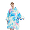 GOMINIMO Hoodie Blanket Adult Tie-Dyed Cyan GO-HB-126-AYS from Deals499 at Deals499