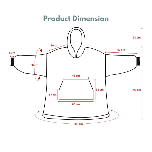 GOMINIMO Hoodie Blanket Adult Tie-Dyed Grey GO-HB-128-AYS from Deals499 at Deals499